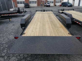 New 2023 Sure-Trac 7 x 18+4 Tilt Bed Equipment Trailer  16K