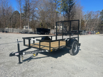 New 2025 TEXAS BRAGG TRAILERS 5x8LD w/ Gate Utility Trailer