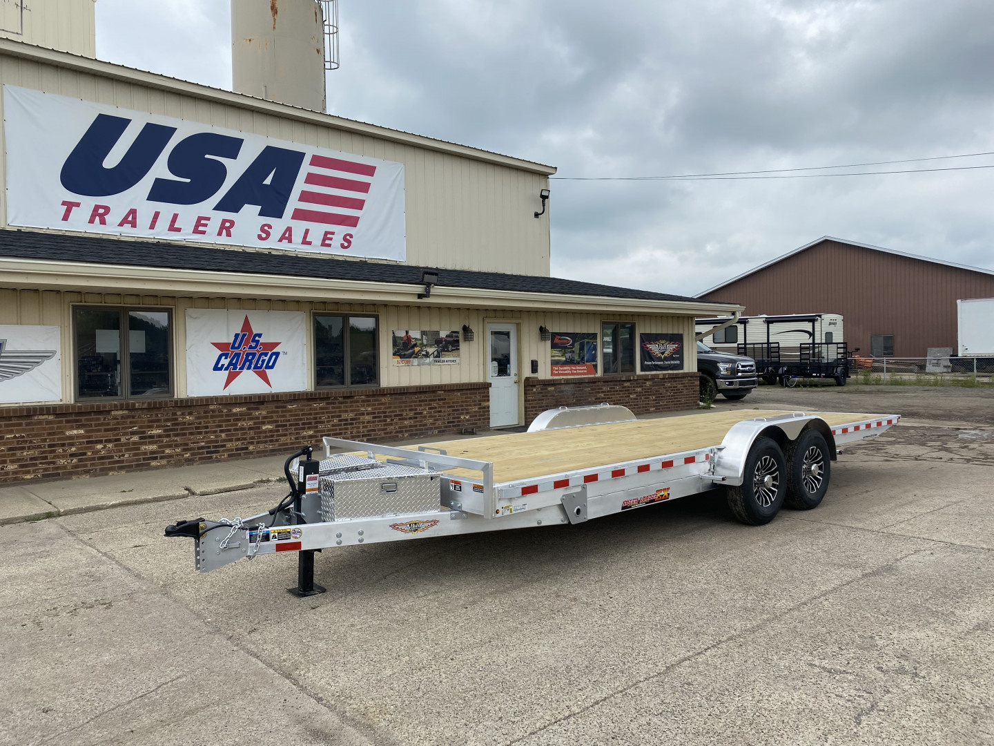 New 2025 H&H Trailers 82x24 Aluminum Speed Loader 14K Tilt Trailer