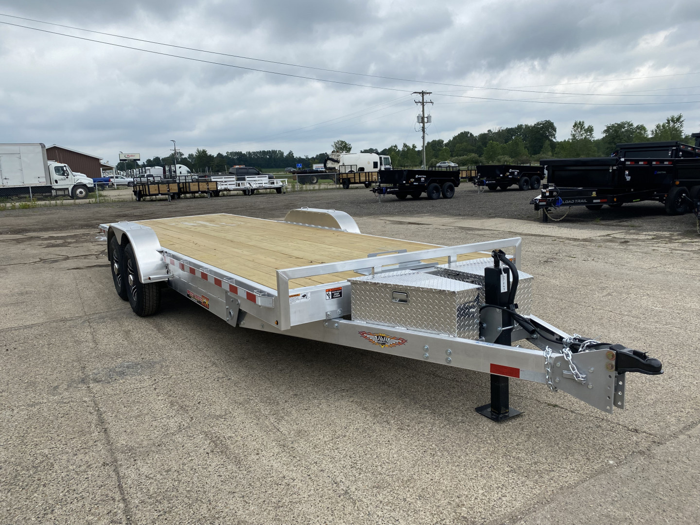 New 2025 H&H Trailers 82x24 Aluminum Speed Loader 14K Tilt Trailer