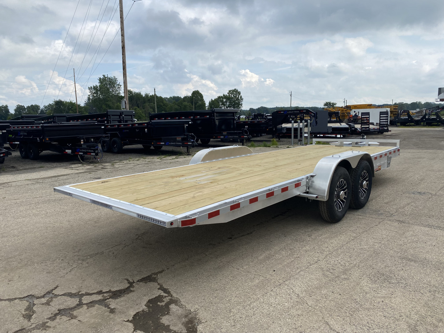 New 2025 H&H Trailers 82x24 Aluminum Speed Loader 14K Tilt Trailer