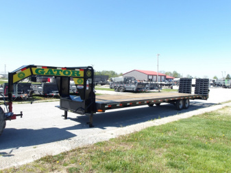 New 2025 Gatormade Trailers 30+5 Gooseneck 16K Flatbed Trailer