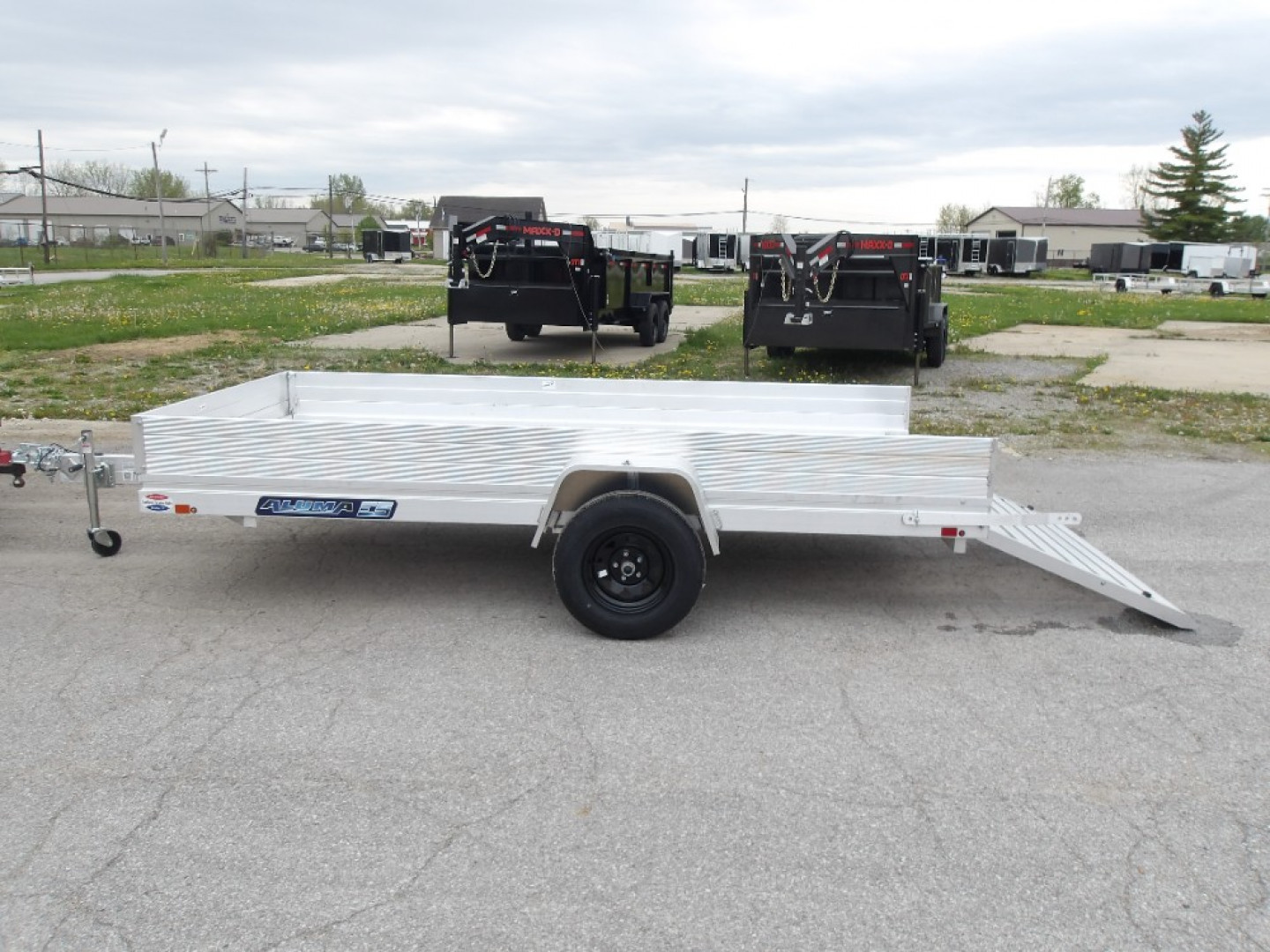 New 2026 Aluma 6812H-ESA-S Utility Trailer
