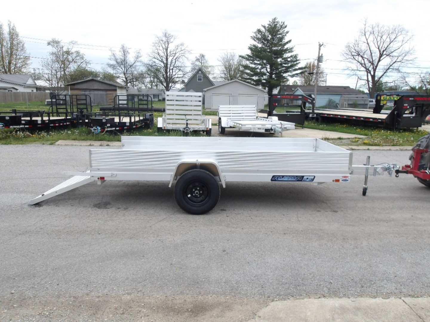 New 2026 Aluma 6812H-ESA-S Utility Trailer