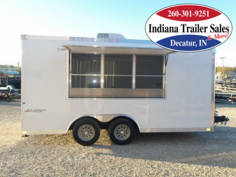 New 2024 American Hauler 8.5x16 EAHD8516TA2 Custom Vending/Concession Trailer