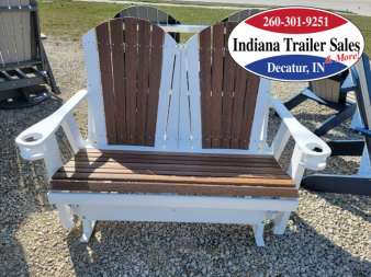 New Poly Furniture 4ft w/2 cup holders - Half Premium - Adirondack