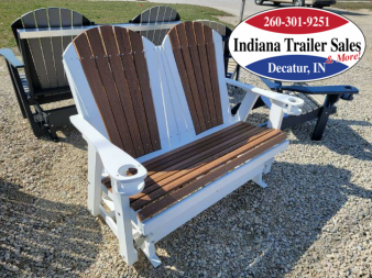 New Poly Furniture 4ft w/2 cup holders - Half Premium - Adirondack