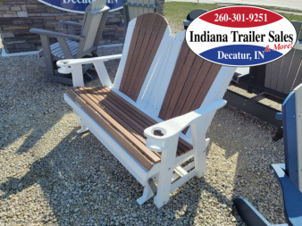New Poly Furniture 4ft w/2 cup holders - Half Premium - Adirondack