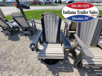 New Poly Furniture Single Glider with Swivel - Half Premium - Adirondack