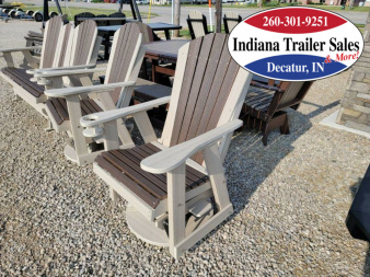 New Poly Furniture Single Glider with Swivel - Adirondack - Full Premium