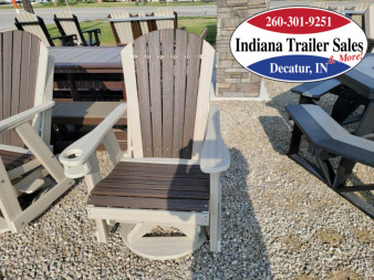 New Poly Furniture Single Glider with Swivel - Adirondack - Full Premium