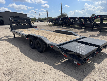 New 2026 Lamar Trailers 102X26 Gooseneck Lowboy Max Ramps 14K