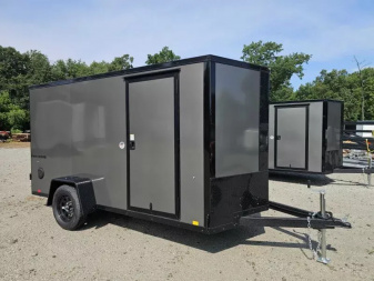 New 2025 Formula Trailers 2025 6X12 6' TALL Cargo / Enclosed Trailer RAMP DOOR 080 EXTERIOR BLACKOUT Cargo / Enclosed Trailer