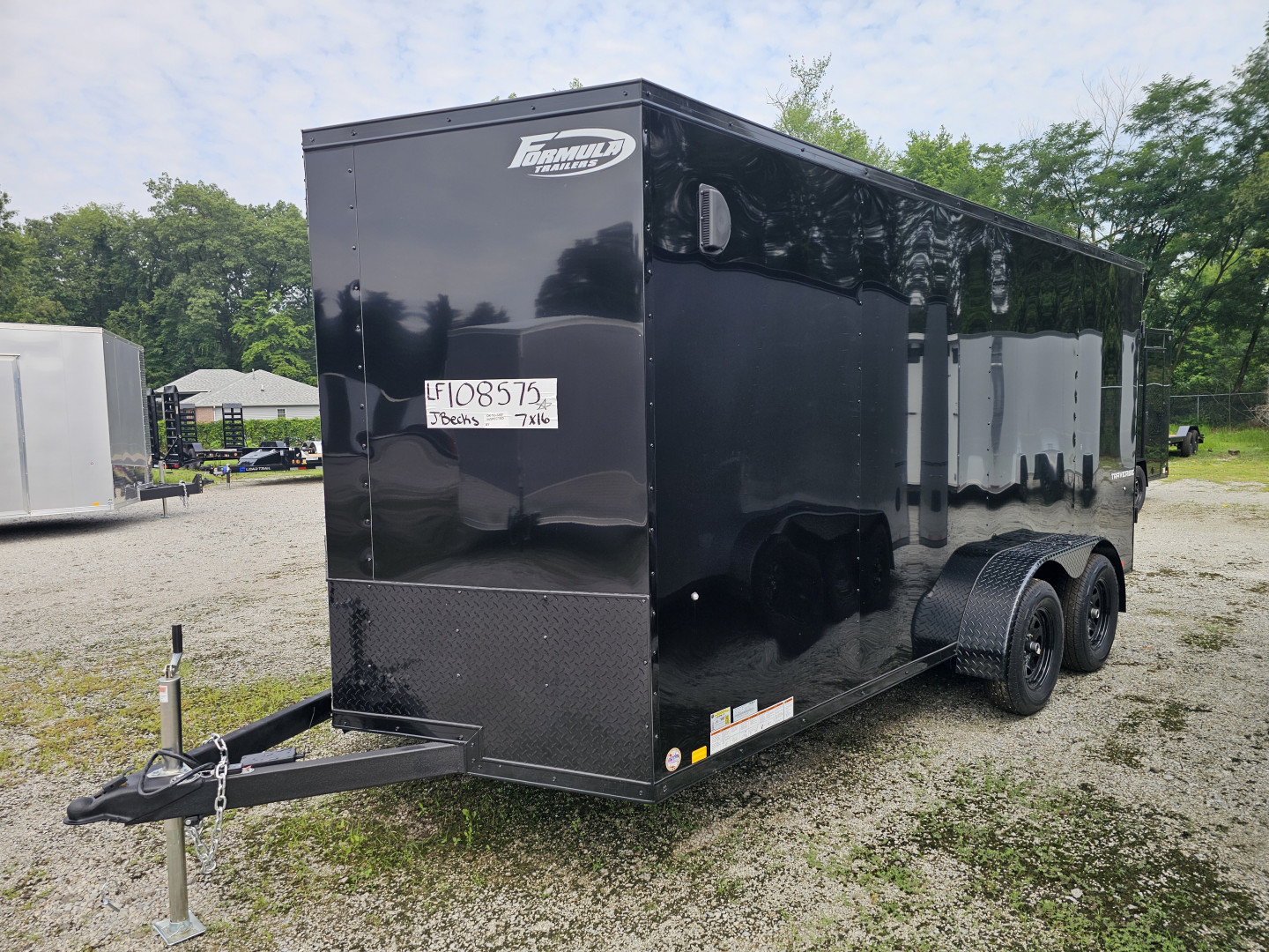 New 2025 FORMULA 7X16 6'6 TALL Enclosed Cargo Trailer RAMP DOOR SXS UTV GOLF CART