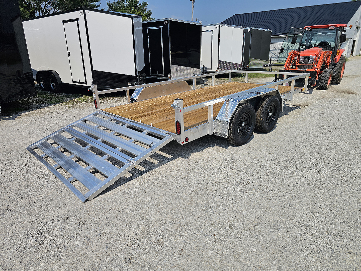 New 2026 ALUMINUM 83X14 UTILITY TRAILER TANDEM AXLE 7000GVWR TORSION Utility Trailer