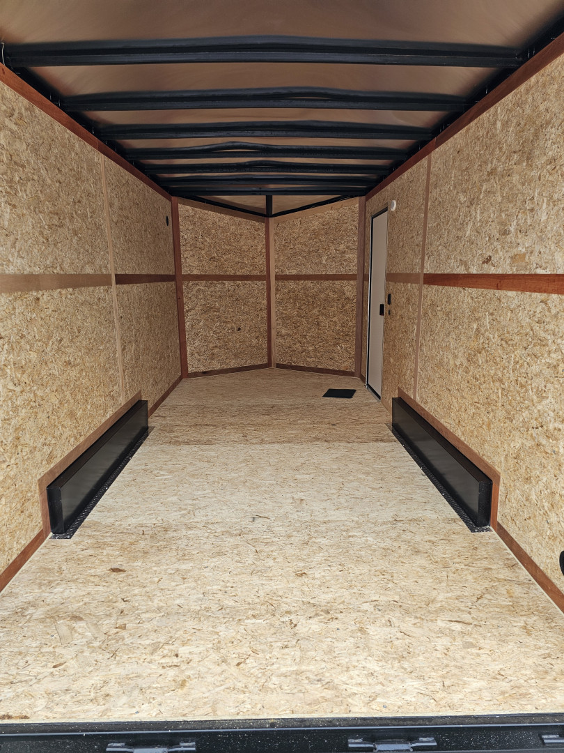 New 2026 US Cargo 7.5X16 7' TALL 080 POLYCOR BLACKOUT SCREWLESS ALUMINUM WHEELS SXS UTV GOLF CART ATV Cargo / Enclosed Trailer