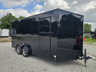 New 2026 US Cargo 7.5X16 7' TALL 080 POLYCOR BLACKOUT SCREWLESS ALUMINUM WHEELS SXS UTV GOLF CART ATV Cargo / Enclosed Trailer