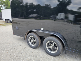New 2026 US Cargo 7.5X16 7' TALL 080 POLYCOR BLACKOUT SCREWLESS ALUMINUM WHEELS SXS UTV GOLF CART ATV Cargo / Enclosed Trailer