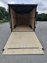 New 2026 US Cargo 7.5X16 7' TALL 080 POLYCOR BLACKOUT SCREWLESS ALUMINUM WHEELS SXS UTV GOLF CART ATV Cargo / Enclosed Trailer