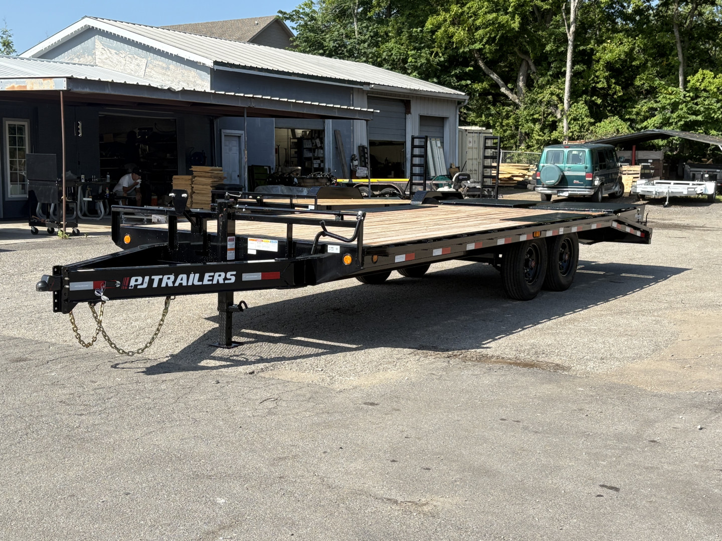 New 2026 PJ Trailers 102" x 22' - 8" I-Beam (F8) 16K GVWR Deckover Trailer