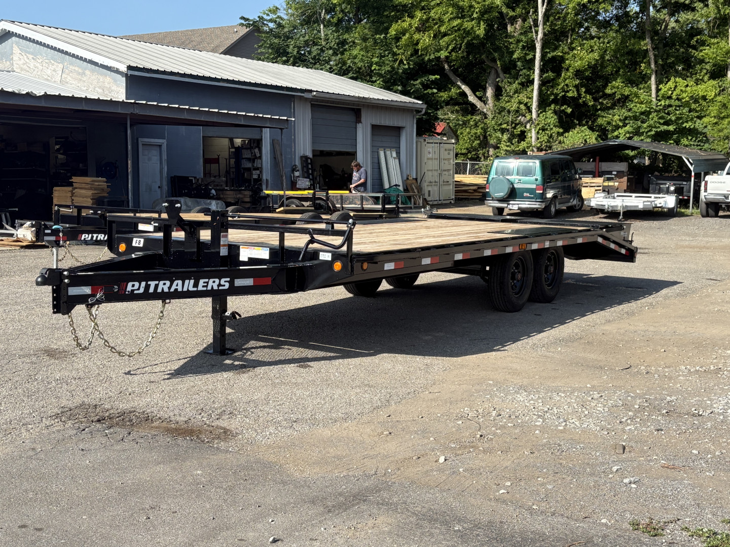 New 2026 PJ Trailers 102" x 22' - 8" I-Beam (F8) 16K GVWR Deckover Trailer