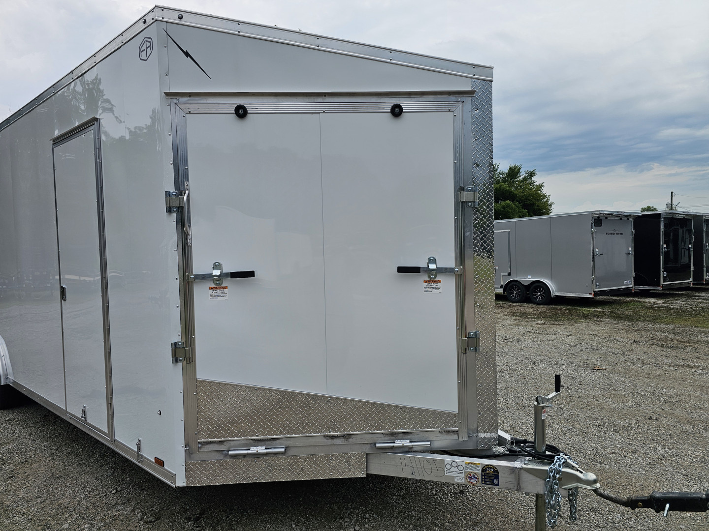 New 2026 Lightning Trailers 8.5X24 ALUMINUM CAR HAULER COMBO 90" INSIDE HEIGHT Cargo / Enclosed Trailer