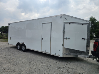 New 2026 Lightning Trailers 8.5X24 CAR HAULER COMBO Cargo / Enclosed Trailer ALUMINUM 7FT TALL