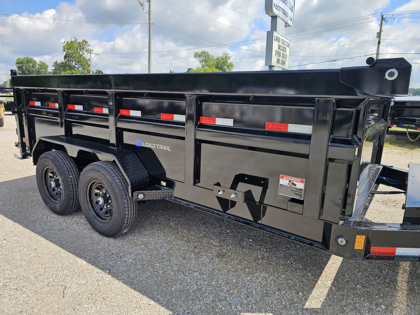 New 2025 BRAND NEW LOAD TRAIL 83" x 14' 36" SIDES Tandem Axle Dump Low-Pro Dump TRAILER Dump Trailer