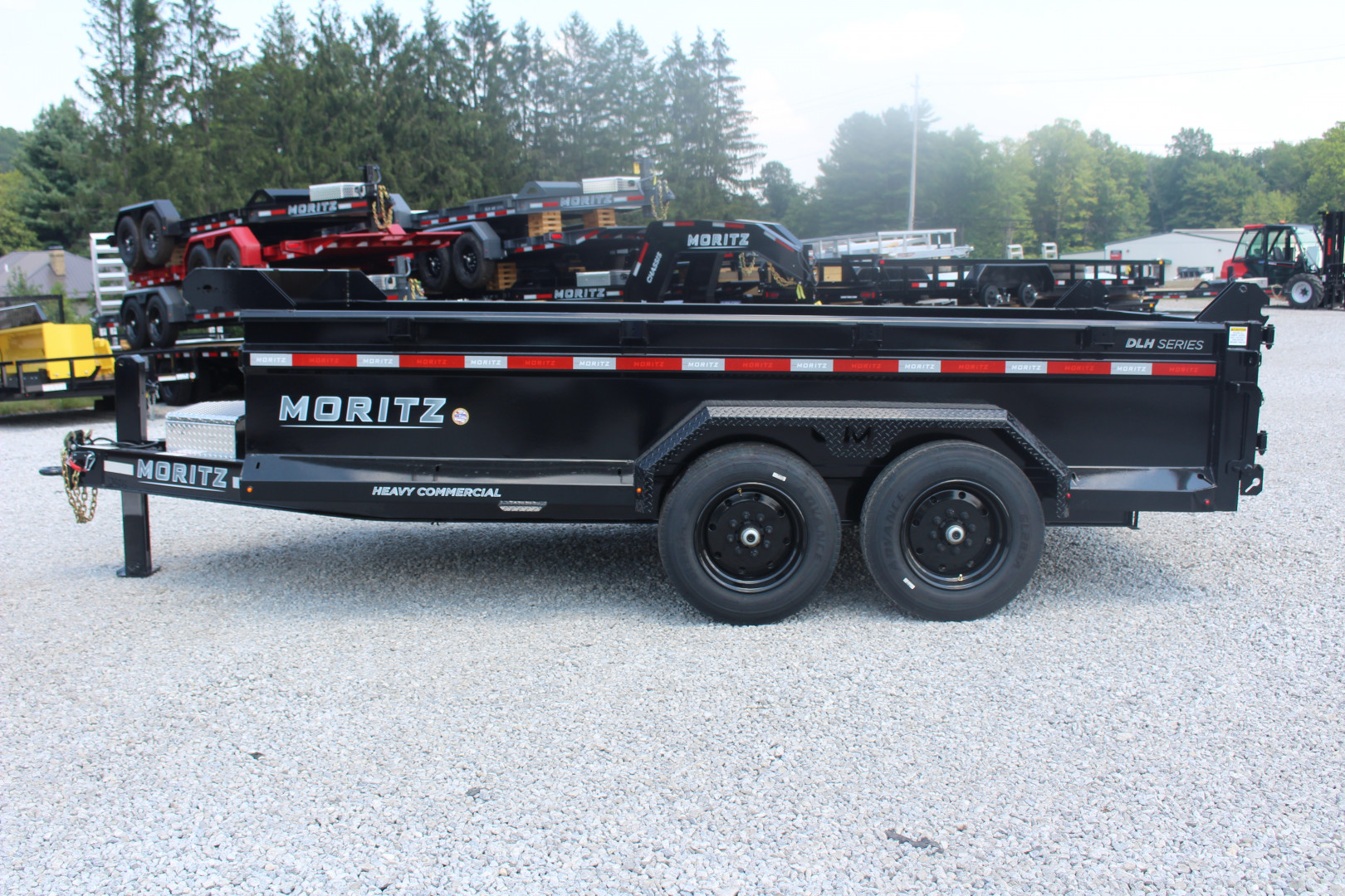 New 2025 Moritz 6' 10" x 14' Heavy Commercial DLH Series Dump Trailer - 16000# GVW