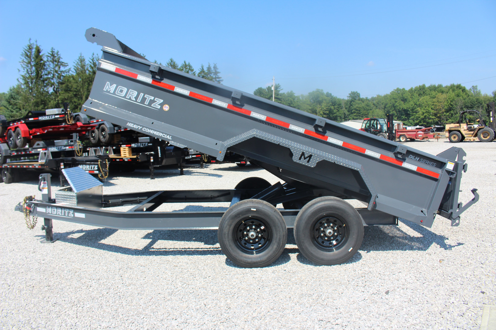 New 2025 Moritz 6' 10" x 14' Heavy Commercial DLH Series Dump Trailer - 14000# GVW