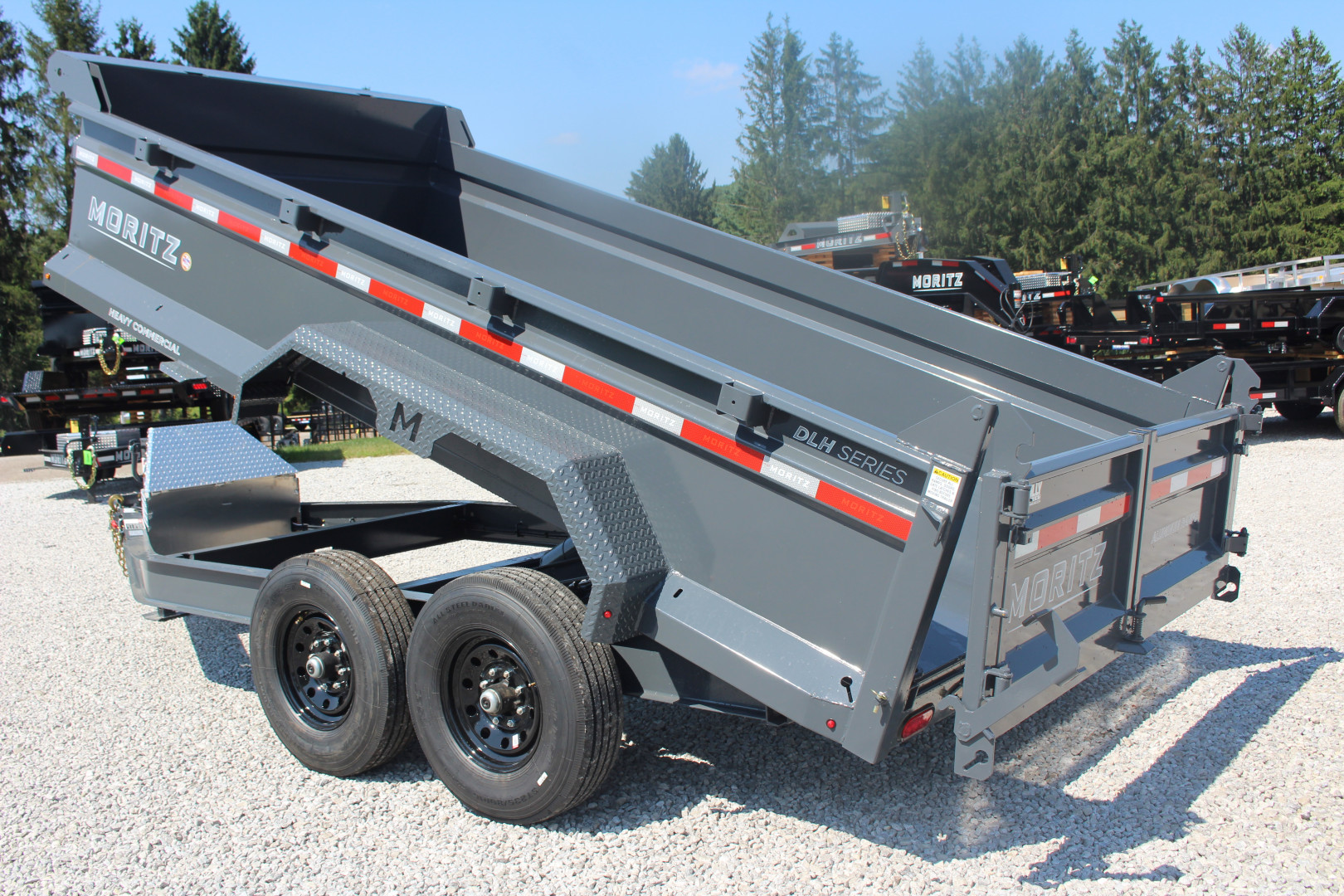 New 2025 Moritz 6' 10" x 14' Heavy Commercial DLH Series Dump Trailer - 14000# GVW