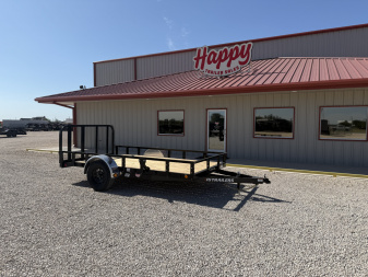 2025 PJ 77"x12' Single Axle Utility Trailer - U7
