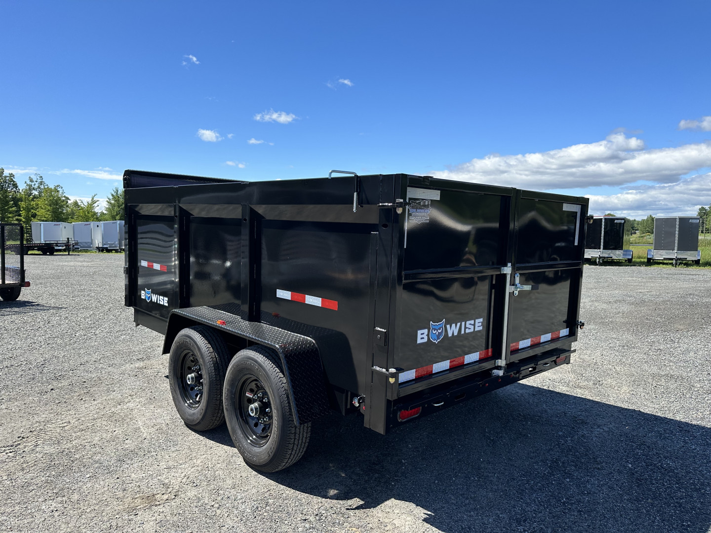 New 2026 BWISE DT712LP-LE-12 Dump Trailer