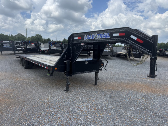 Used 2021 Load Trail 102 X34' 25.9K Hyd Tail Gooseneck Flatbed Trailer