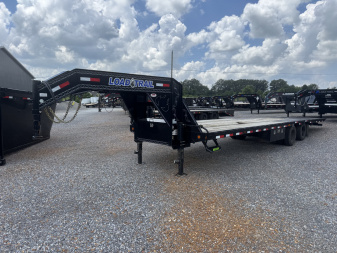 Used 2021 Load Trail 102"X34' 25.9K Hyd Tail Gooseneck Flatbed Trailer