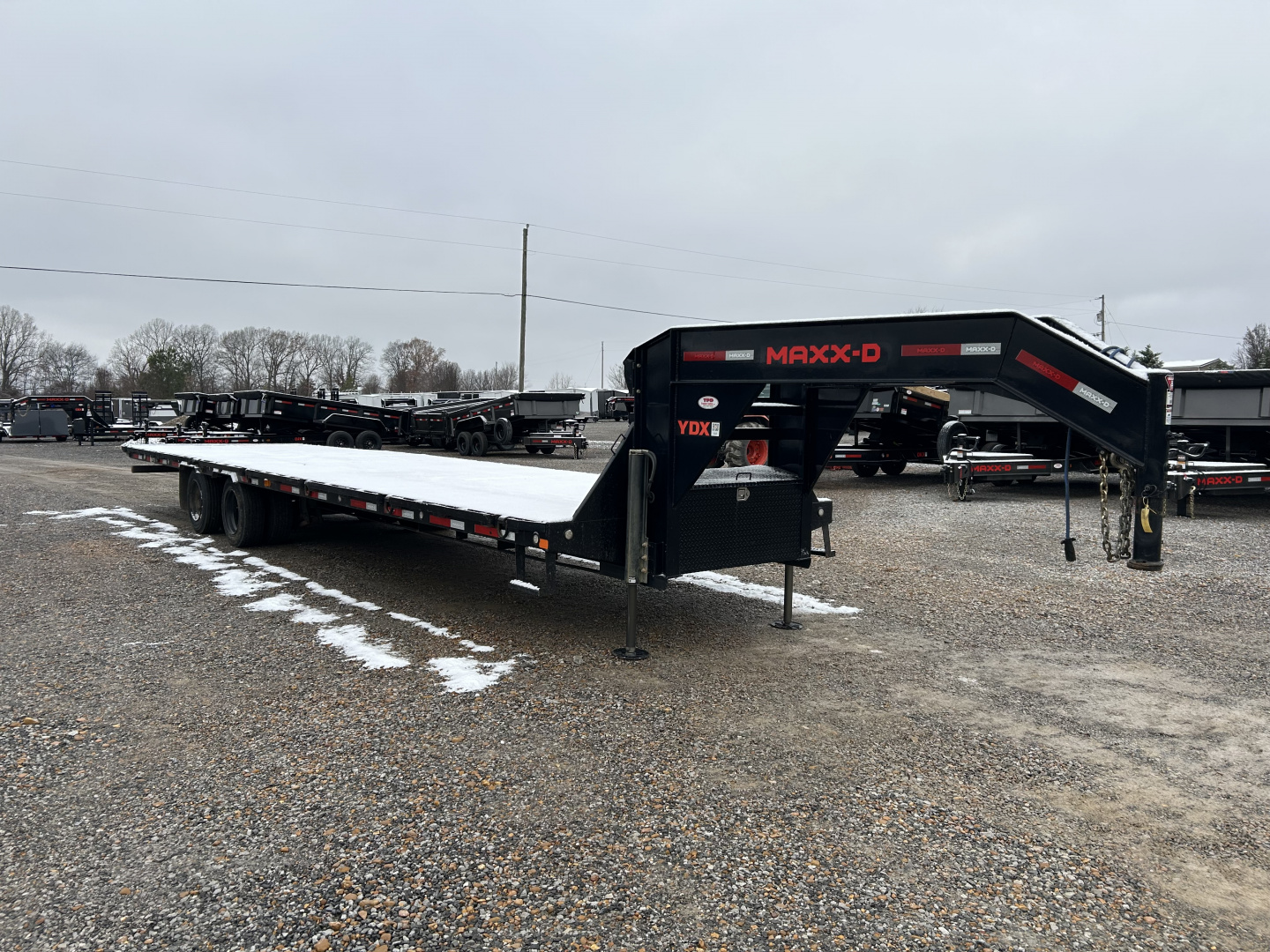 Used 2022 MAXXD 34' x 102" 30k Hyd Dove Gooseneck Trailer