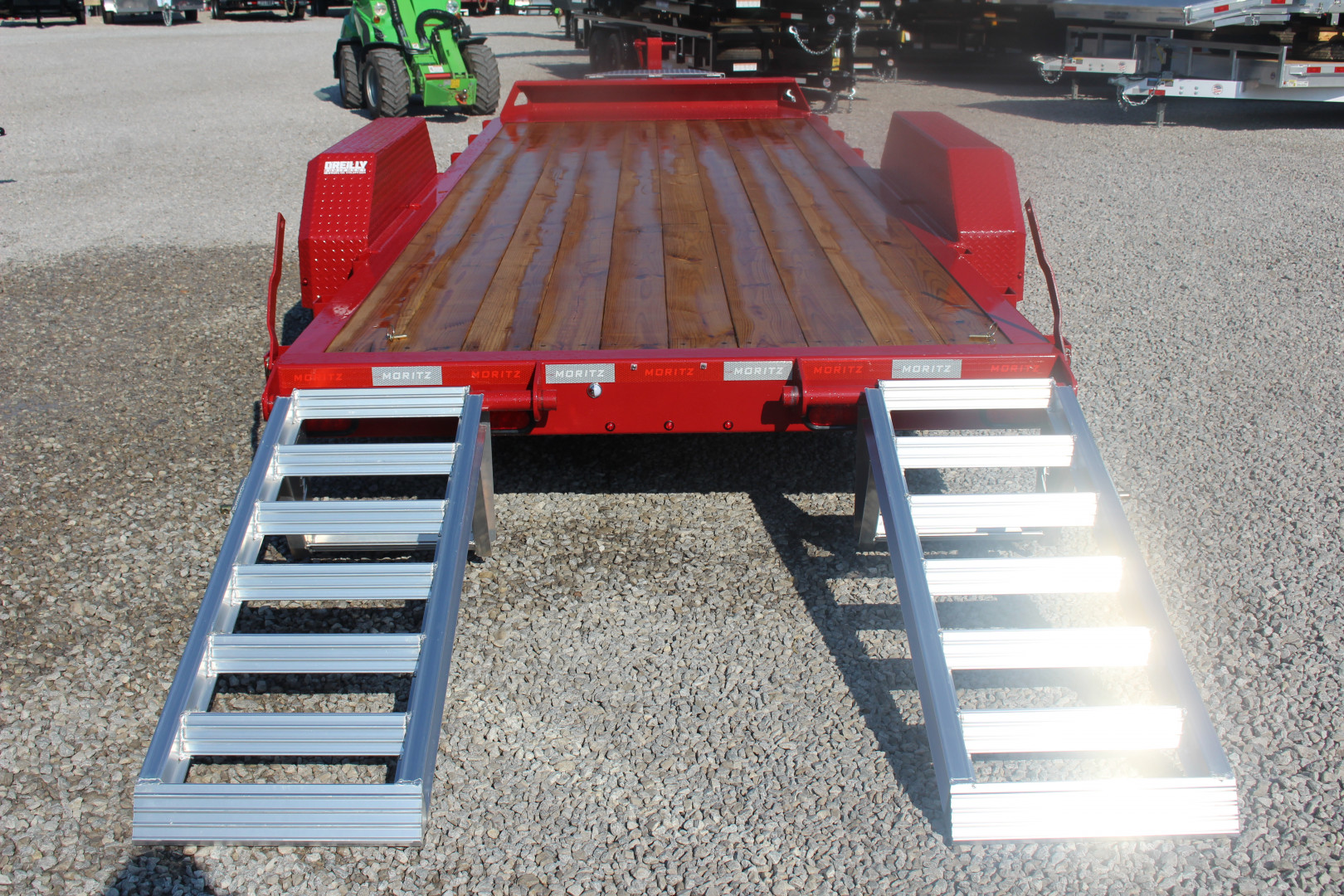 New 2025 Moritz ELBH 7' x 20' Low Pro - Aluminum Ramps - Equipment Trailer - 14000# GVW