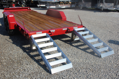 New 2025 Moritz ELBH 7' x 20' Low Pro - Aluminum Ramps - Equipment Trailer - 14000# GVW