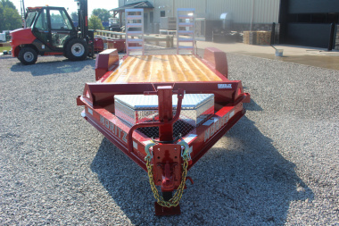 New 2025 Moritz ELBH 7' x 20' Low Pro - Aluminum Ramps - Equipment Trailer - 14000# GVW