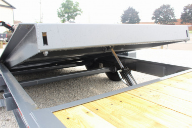 New 2025 Moritz 7' x 16' + 4' Low Pro - Gravity Tilt - Equipment Trailer - 16000# GVW