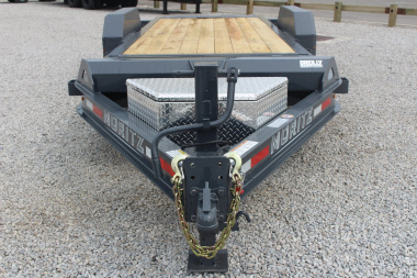 New 2025 Moritz 7' x 16' + 4' Low Pro - Gravity Tilt - Equipment Trailer - 16000# GVW