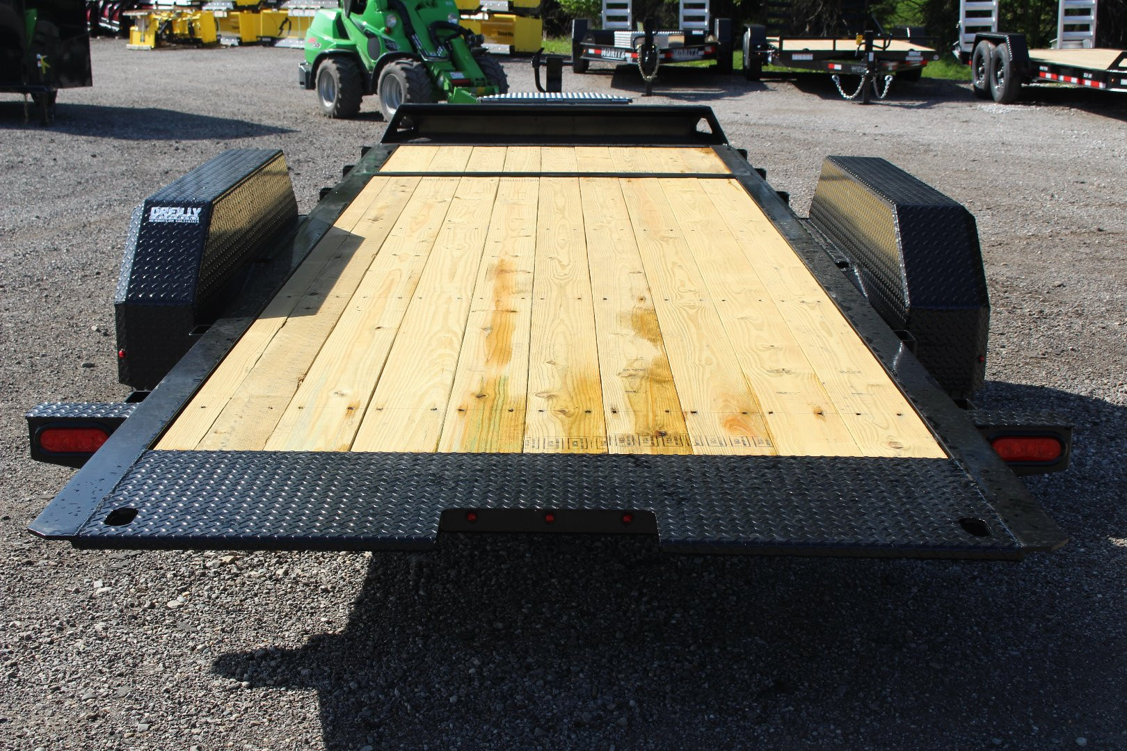 New 2025 Moritz 7' x 16' + 4' Low Pro - Gravity Tilt - Equipment Trailer - 14000# GVW