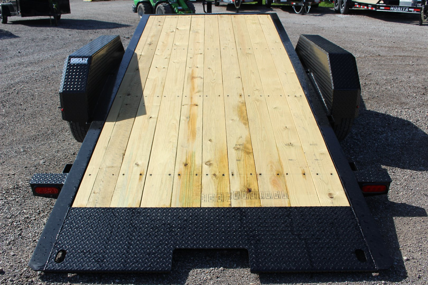 New 2025 Moritz 7' x 16' + 4' Low Pro - Gravity Tilt - Equipment Trailer - 14000# GVW