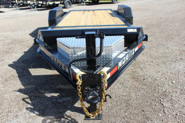 New 2025 Moritz 7' x 16' + 4' Low Pro - Gravity Tilt - Equipment Trailer - 14000# GVW