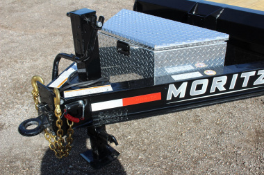 New 2025 Moritz 7' x 16' + 4' Low Pro - Gravity Tilt - Equipment Trailer - 14000# GVW