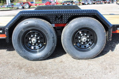 New 2025 Moritz 7' x 16' + 4' Low Pro - Gravity Tilt - Equipment Trailer - 14000# GVW