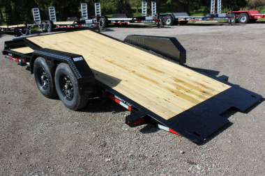 New 2025 Moritz 7' x 16' + 4' Low Pro - Gravity Tilt - Equipment Trailer - 14000# GVW