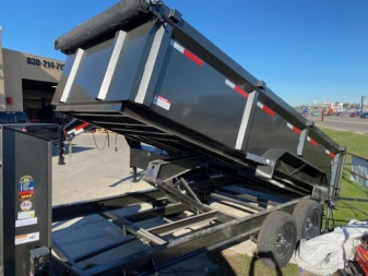 New 2023 MAXXD DJX8316- 16' X 83  - 8.19 CU/YD Gooseneck Dump Trailer