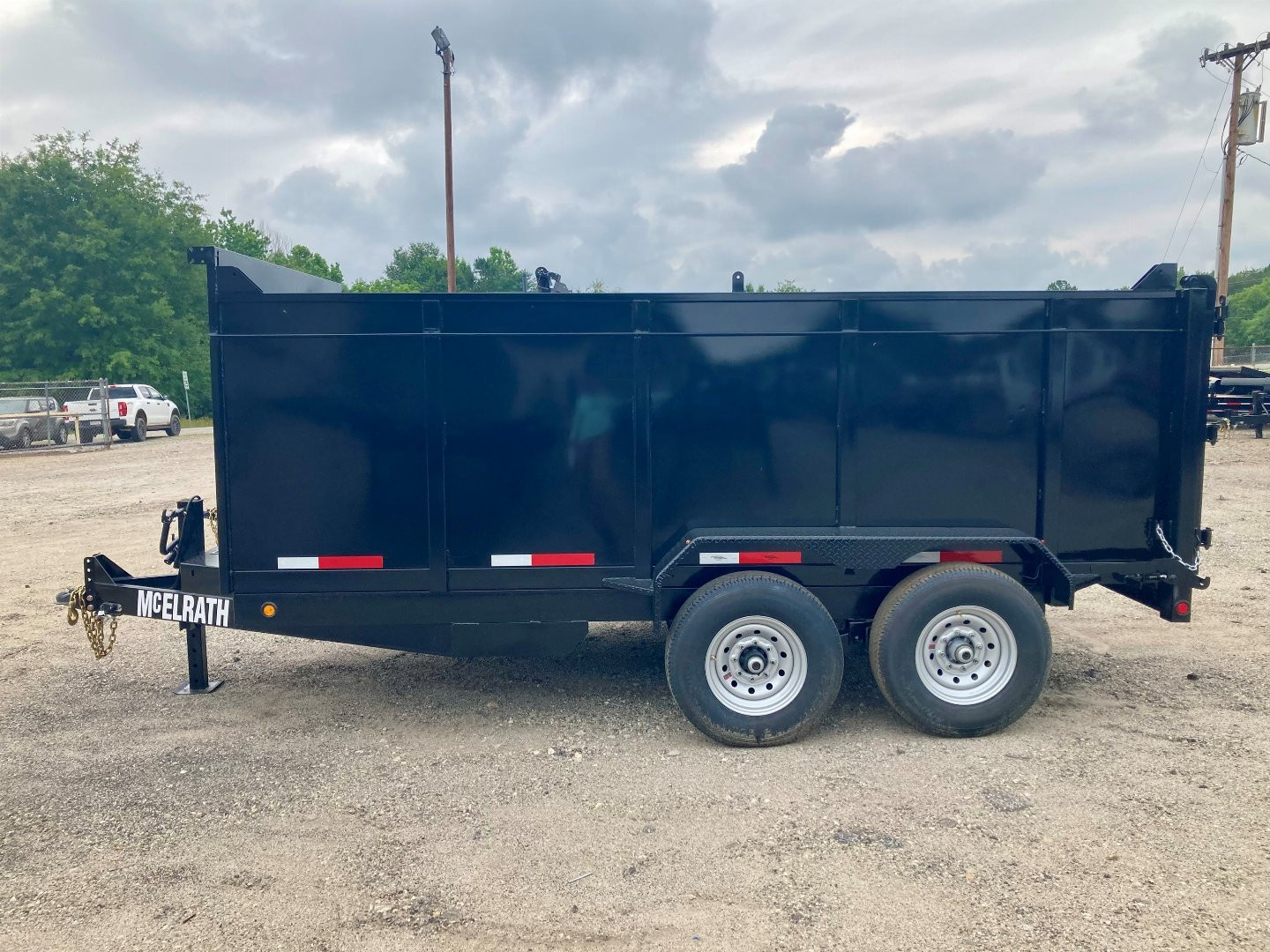 New 2025 McElrath Trailers 714DT7T Dump Trailer 4' SIDES