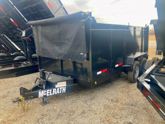 New 2025 McElrath Trailers 7X14DT7T Dump Trailer-4' Sides